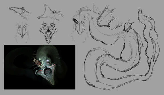 June Creature Challenge (Mariana Trench Creature): Focused design